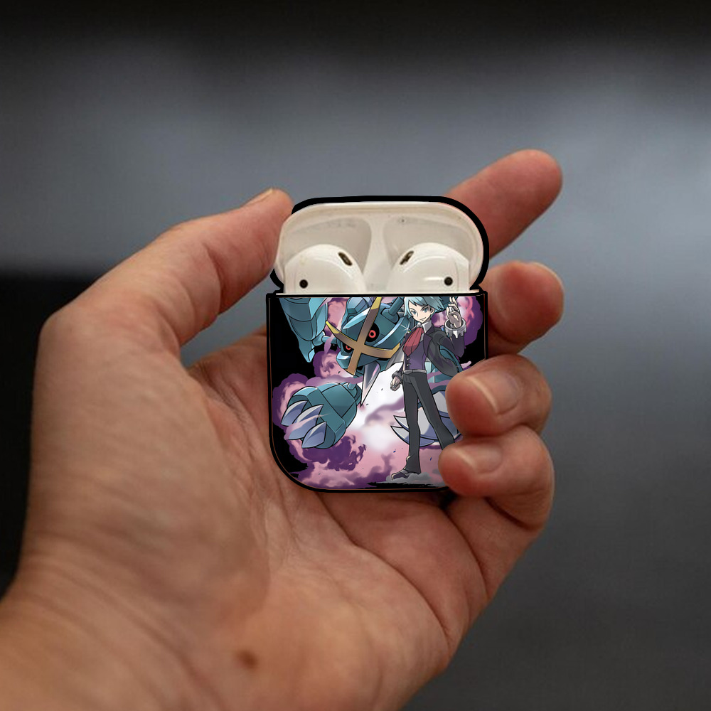 ポケットモンスター Pokémon AirPods 第2世代保護ケース ハードシェル ブラック 耐衝撃・防指紋・カラビナ付き