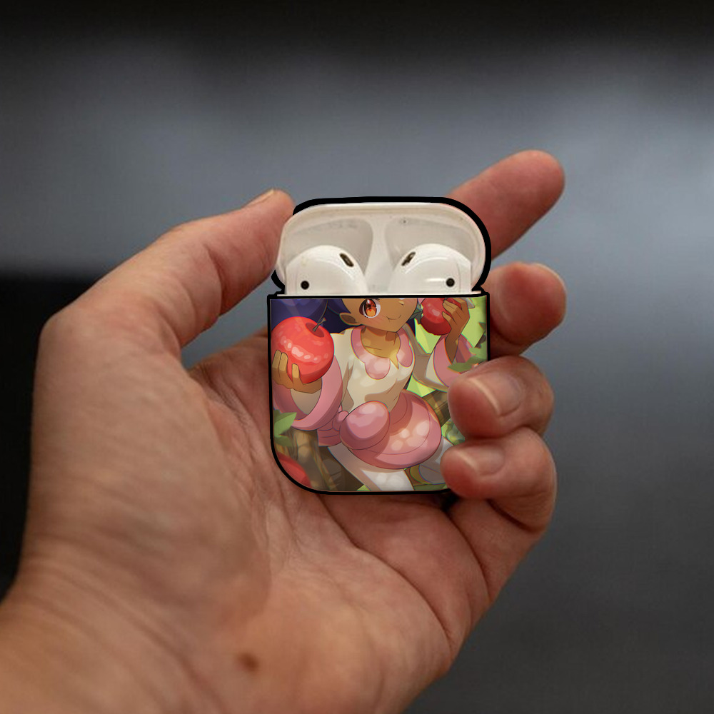 ポケットモンスター Pokémon AirPods 第2世代保護ケース ハードシェル ブラック 耐衝撃・防指紋・カラビナ付き