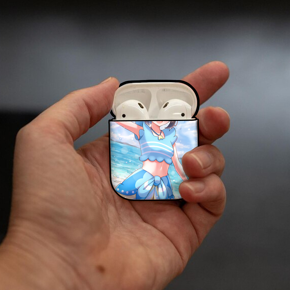 ポケットモンスター Pokémon AirPods 第2世代保護ケース ハードシェル ブラック 耐衝撃・防指紋・カラビナ付き