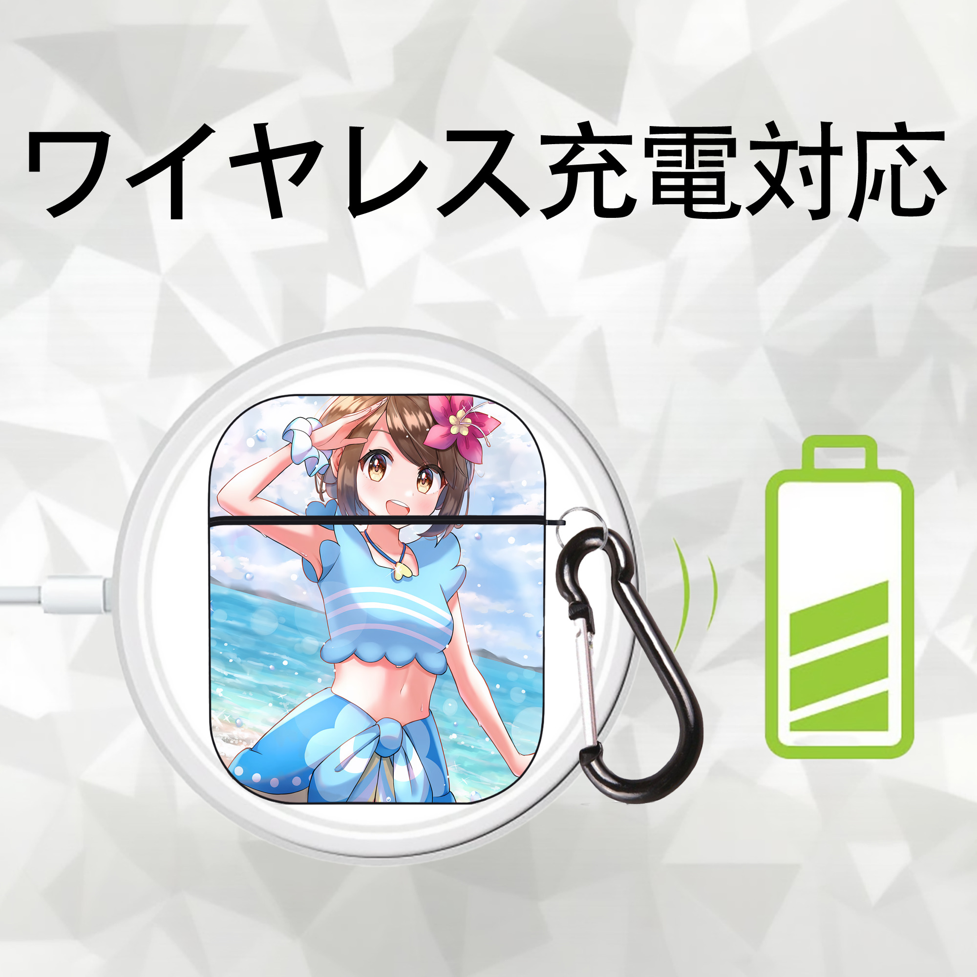 ポケットモンスター Pokémon AirPods 第2世代保護ケース ハードシェル ブラック 耐衝撃・防指紋・カラビナ付き