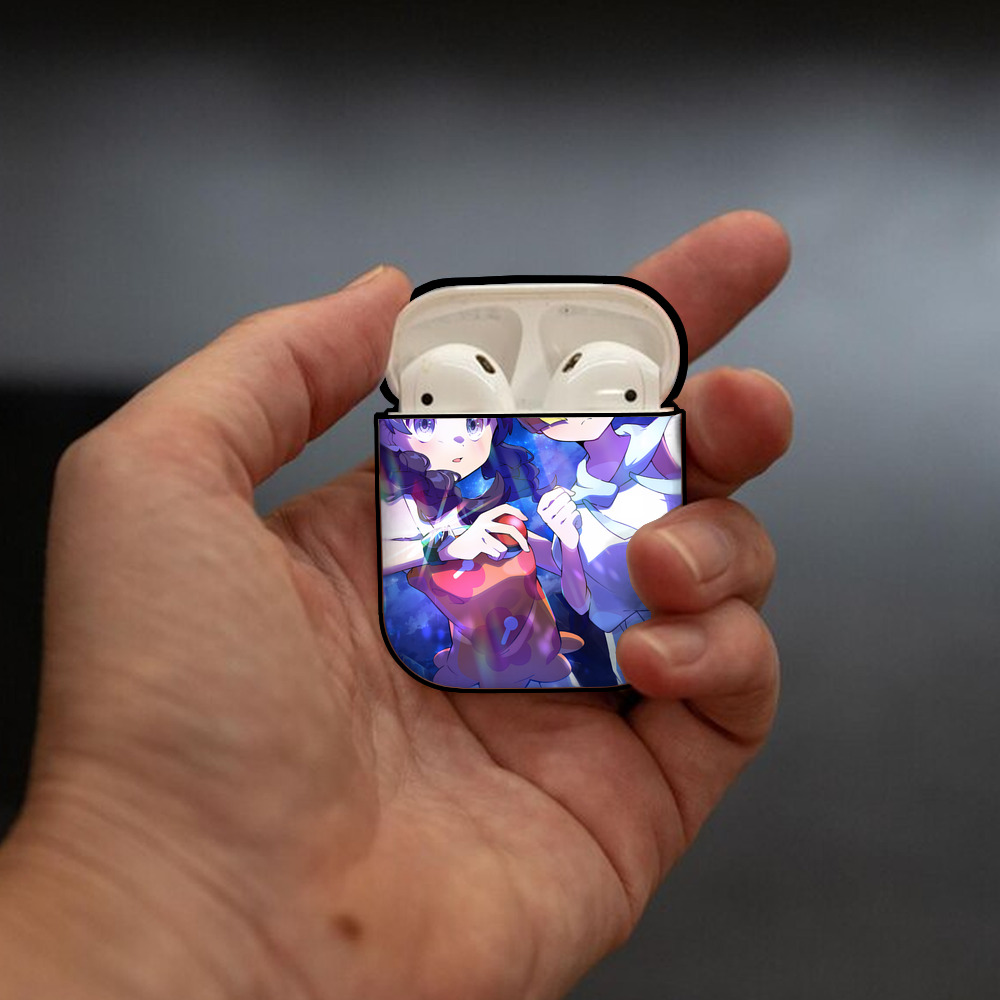 ポケットモンスター Pokémon AirPods 第2世代保護ケース ハードシェル ブラック 耐衝撃・防指紋・カラビナ付き