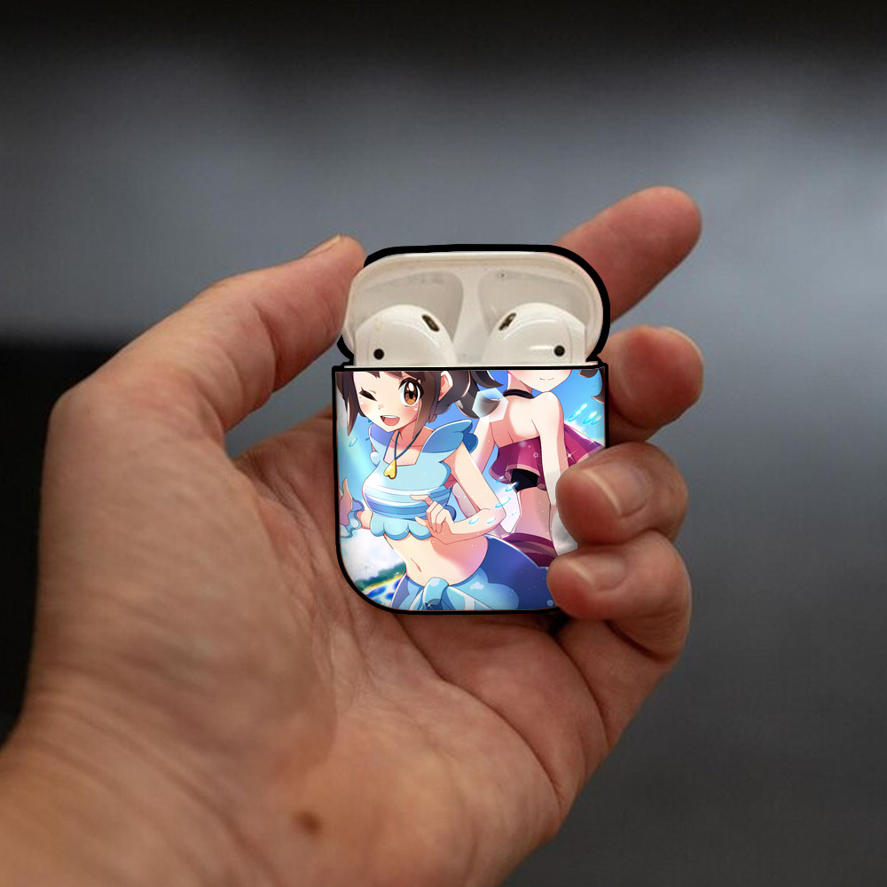 ポケットモンスター Pokémon AirPods 第2世代保護ケース ハードシェル ブラック 耐衝撃・防指紋・カラビナ付き