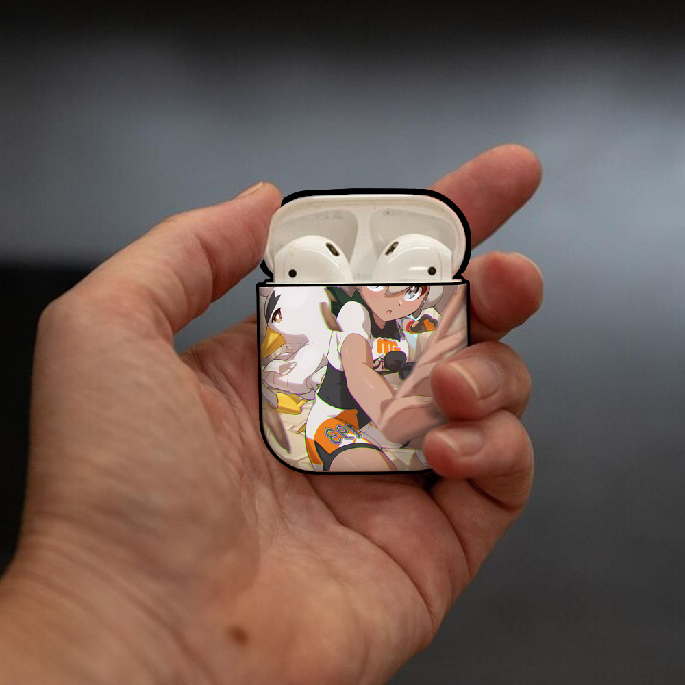ポケットモンスター Pokémon AirPods 第2世代保護ケース ハードシェル ブラック 耐衝撃・防指紋・カラビナ付き