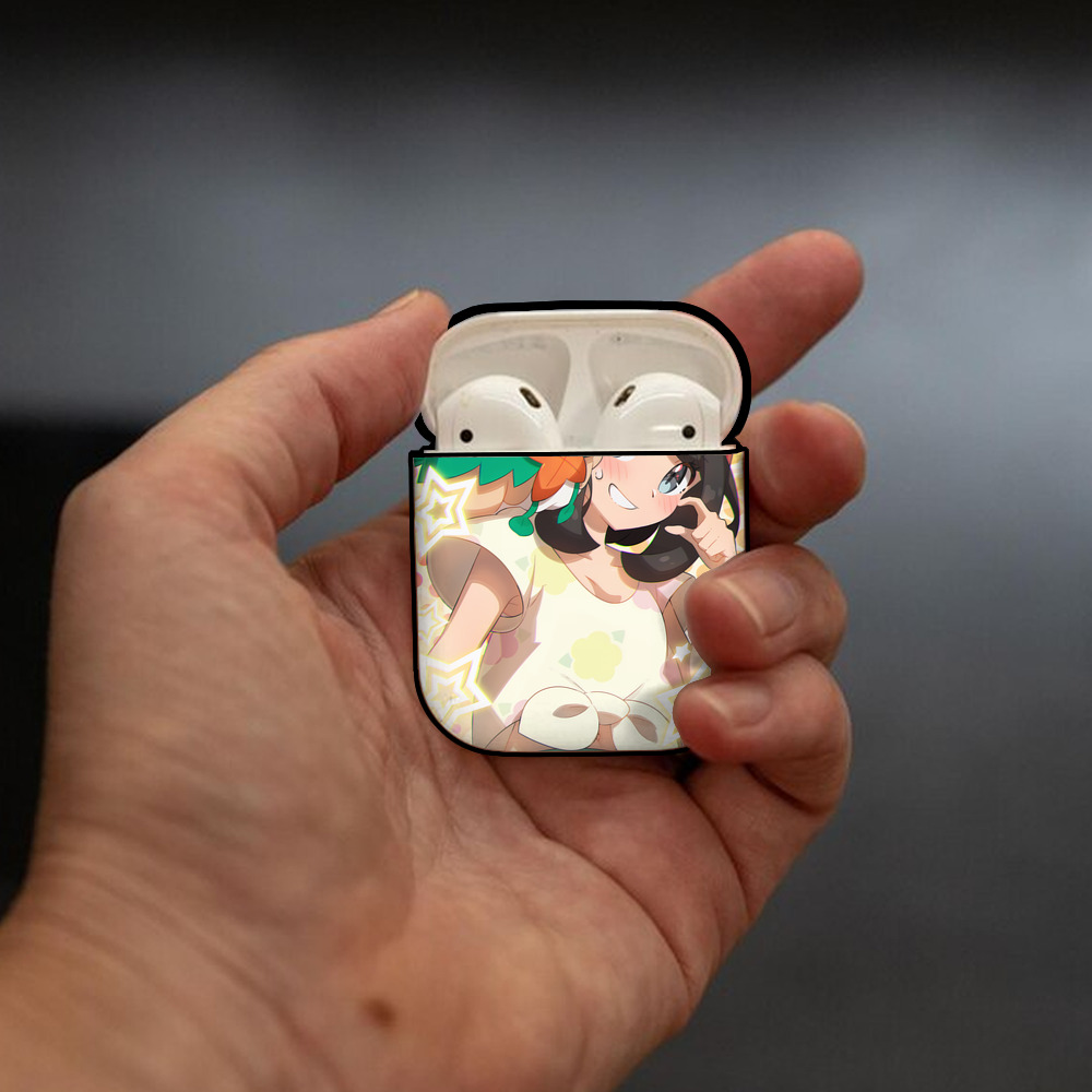 ポケットモンスター Pokémon AirPods 第2世代保護ケース ハードシェル ブラック 耐衝撃・防指紋・カラビナ付き