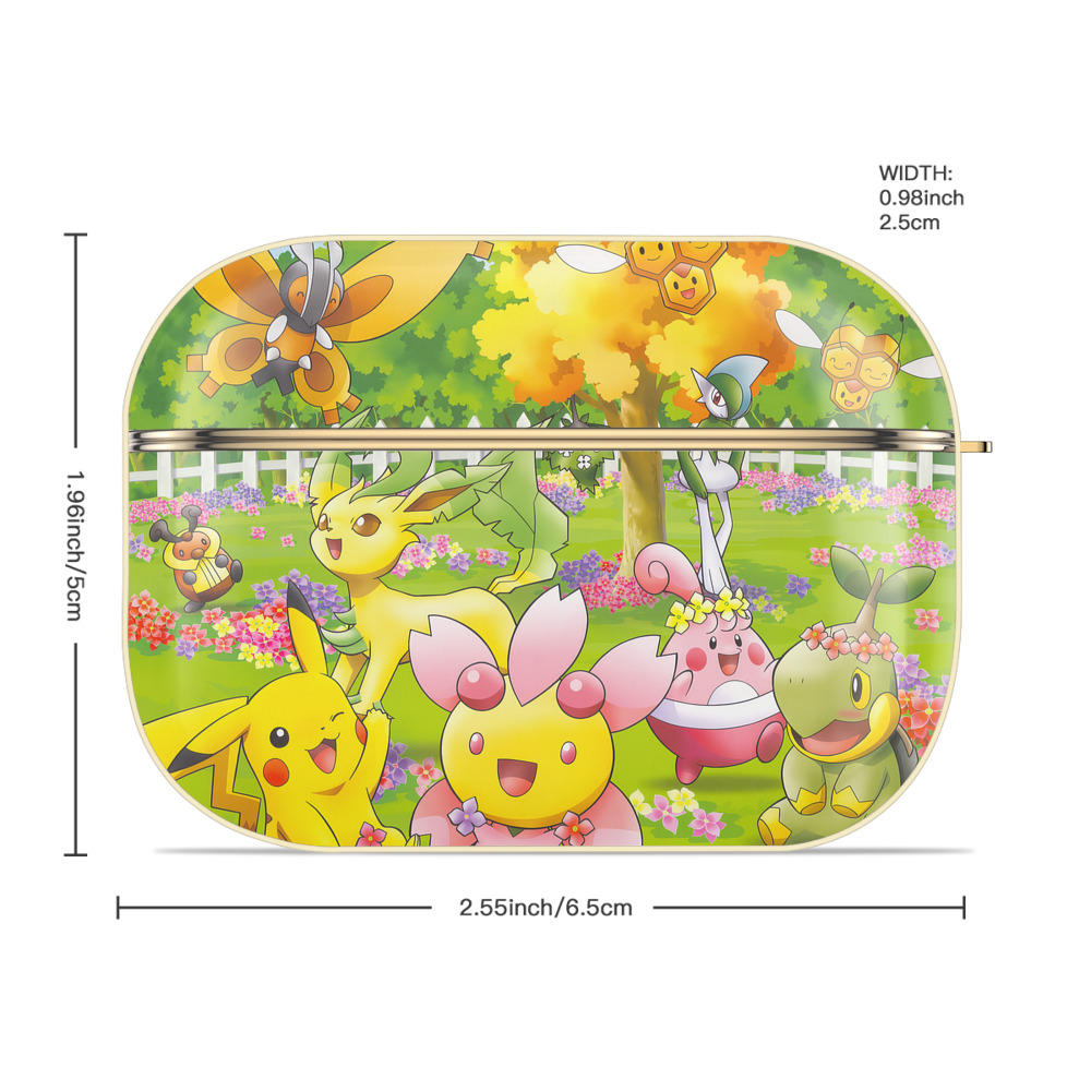 ポケットモンスター Pokémon 【AirPods Pro用】ハードシェル保護ケース｜耐衝撃・防指紋・カラビナ付き商品仕様