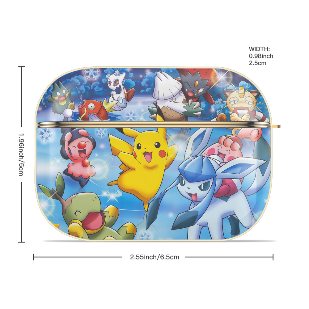 ポケットモンスター Pokémon 【AirPods Pro用】ハードシェル保護ケース｜耐衝撃・防指紋・カラビナ付き商品仕様