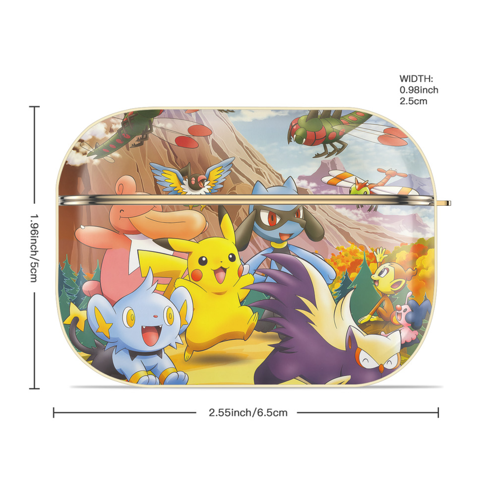 ポケットモンスター Pokémon 【AirPods Pro用】ハードシェル保護ケース｜耐衝撃・防指紋・カラビナ付き商品仕様