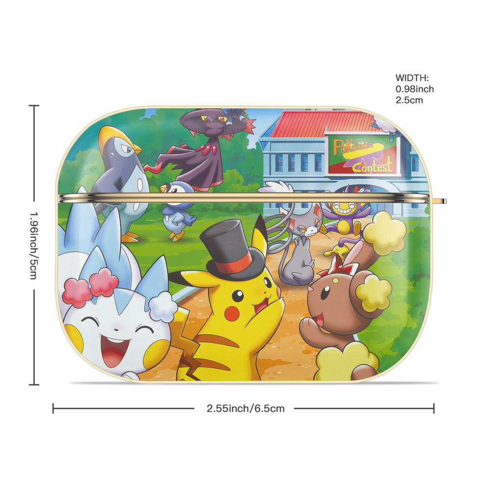 ポケットモンスター Pokémon 【AirPods Pro用】ハードシェル保護ケース｜耐衝撃・防指紋・カラビナ付き商品仕様