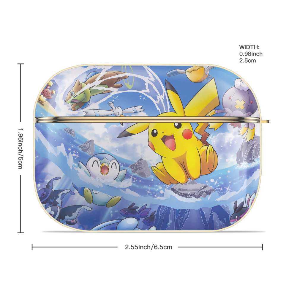 ポケットモンスター Pokémon 【AirPods Pro用】ハードシェル保護ケース｜耐衝撃・防指紋・カラビナ付き商品仕様