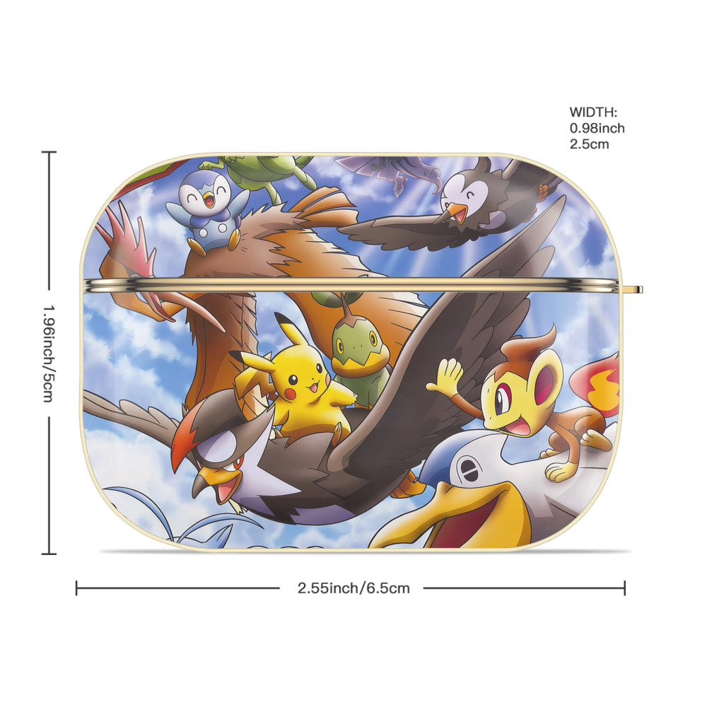 ポケットモンスター Pokémon 【AirPods Pro用】ハードシェル保護ケース｜耐衝撃・防指紋・カラビナ付き商品仕様