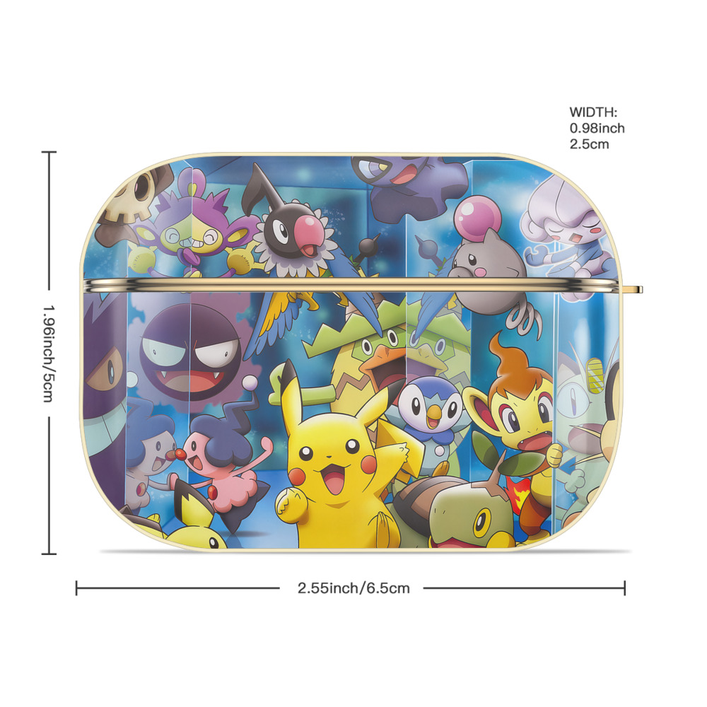 ポケットモンスター Pokémon 【AirPods Pro用】ハードシェル保護ケース｜耐衝撃・防指紋・カラビナ付き商品仕様