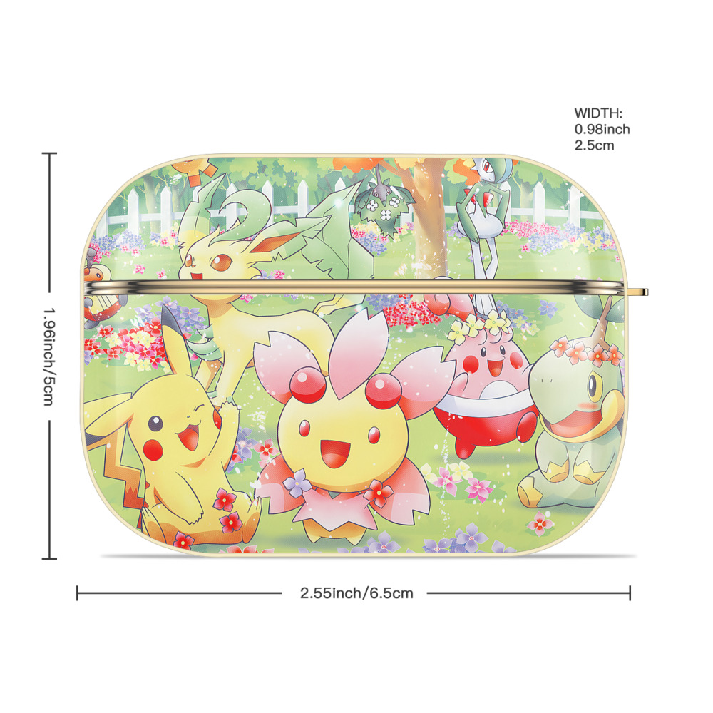 ポケットモンスター Pokémon 【AirPods Pro用】ハードシェル保護ケース｜耐衝撃・防指紋・カラビナ付き商品仕様