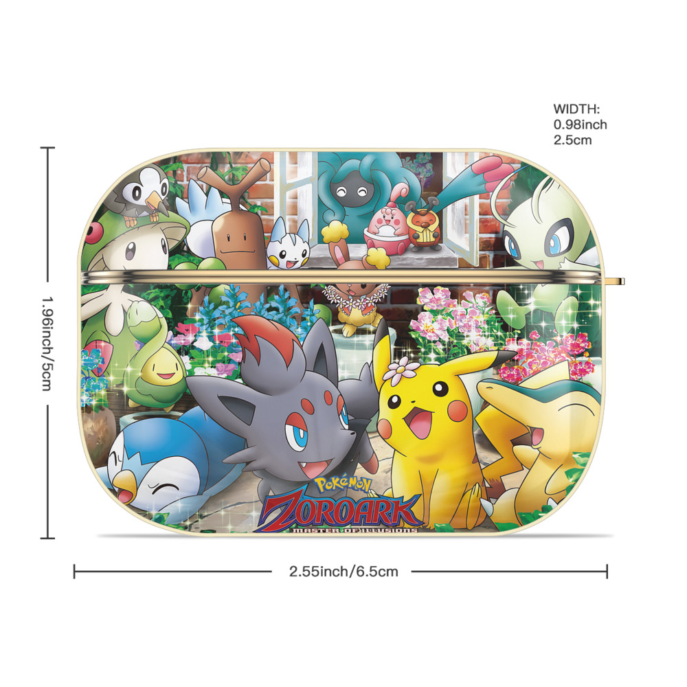 ポケットモンスター Pokémon 【AirPods Pro用】ハードシェル保護ケース｜耐衝撃・防指紋・カラビナ付き商品仕様