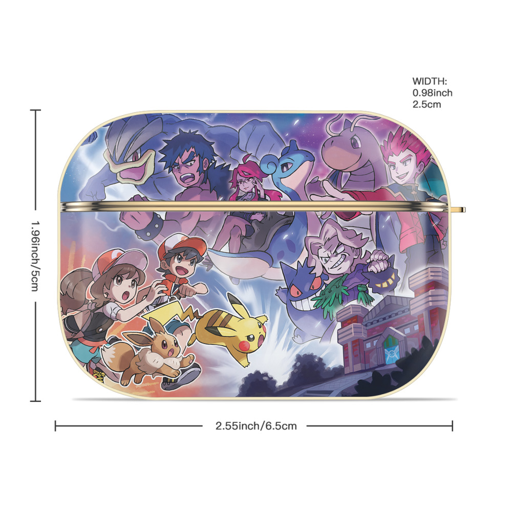 ポケットモンスター Pokémon 【AirPods Pro用】ハードシェル保護ケース｜耐衝撃・防指紋・カラビナ付き商品仕様