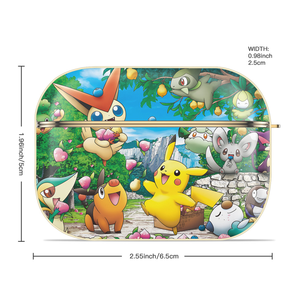 ポケットモンスター Pokémon 【AirPods Pro用】ハードシェル保護ケース｜耐衝撃・防指紋・カラビナ付き商品仕様