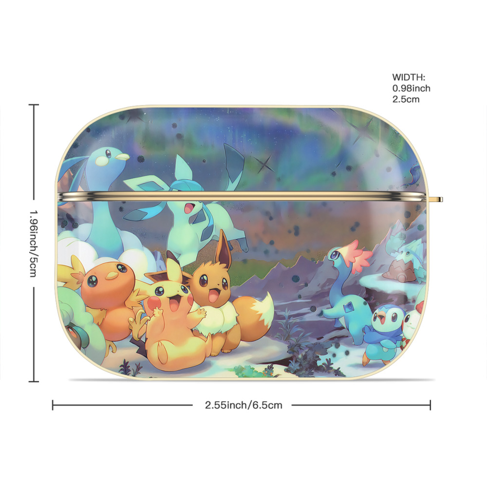 ポケットモンスター Pokémon 【AirPods Pro用】ハードシェル保護ケース｜耐衝撃・防指紋・カラビナ付き商品仕様