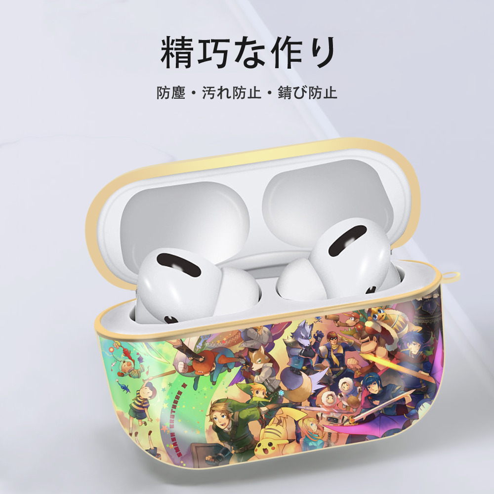 ポケットモンスター Pokémon 【AirPods Pro用】ハードシェル保護ケース｜耐衝撃・防指紋・カラビナ付き商品仕様