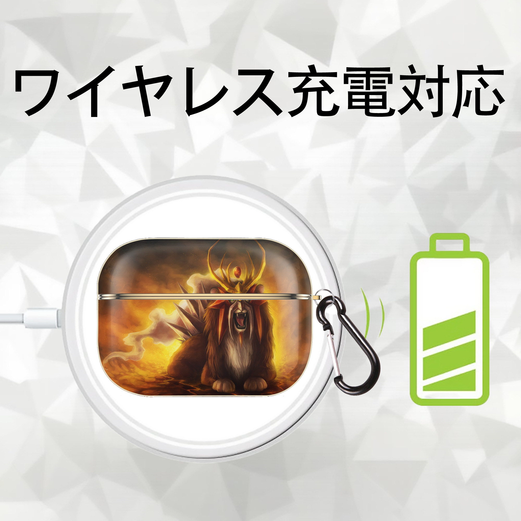 ポケットモンスター Pokémon 【AirPods Pro用】ハードシェル保護ケース｜耐衝撃・防指紋・カラビナ付き商品仕様