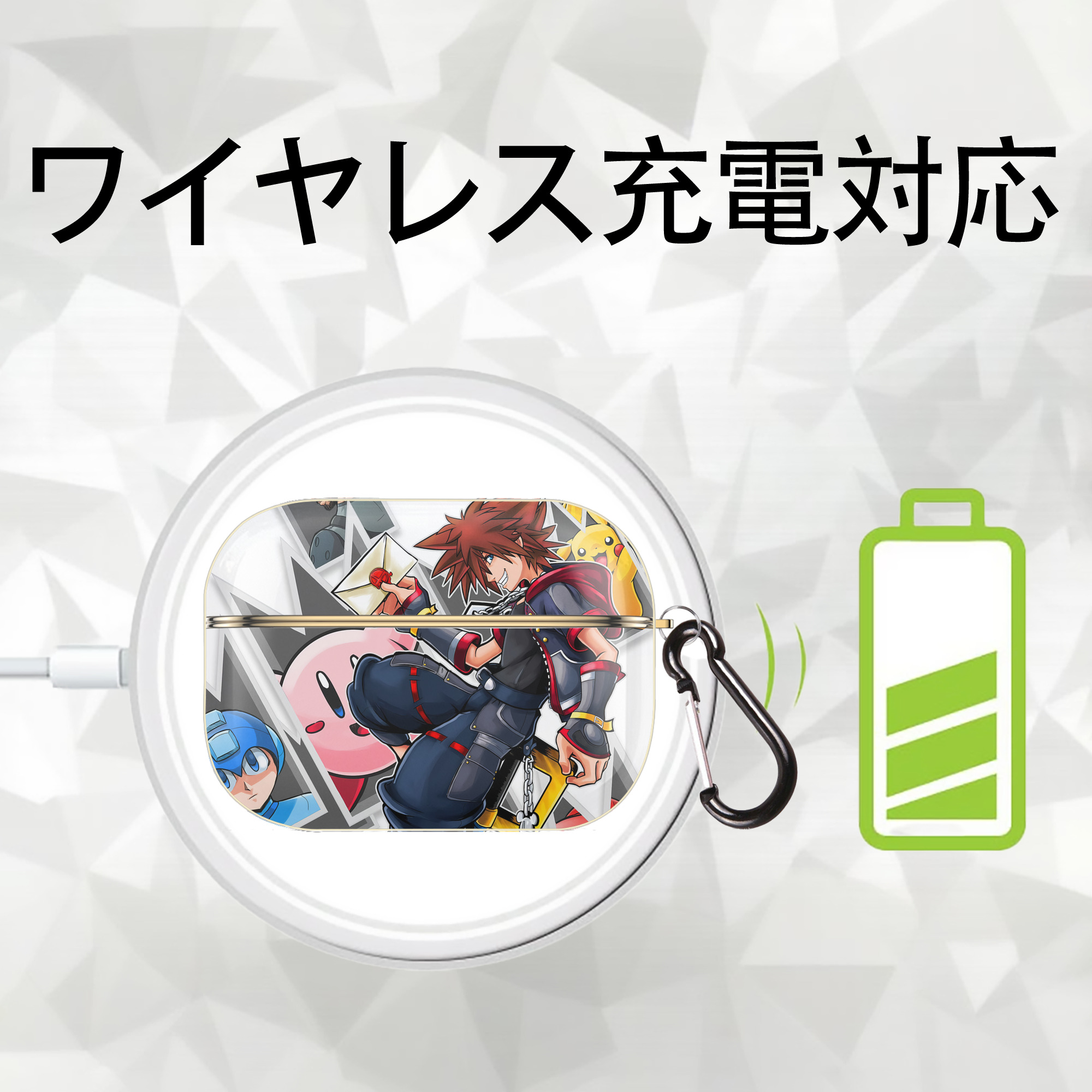 ポケットモンスター Pokémon 【AirPods Pro用】ハードシェル保護ケース｜耐衝撃・防指紋・カラビナ付き商品仕様