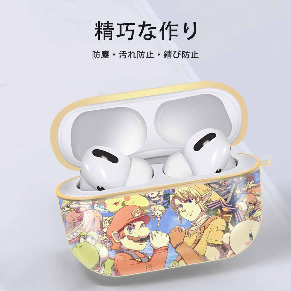 ポケットモンスター Pokémon 【AirPods Pro用】ハードシェル保護ケース｜耐衝撃・防指紋・カラビナ付き商品仕様