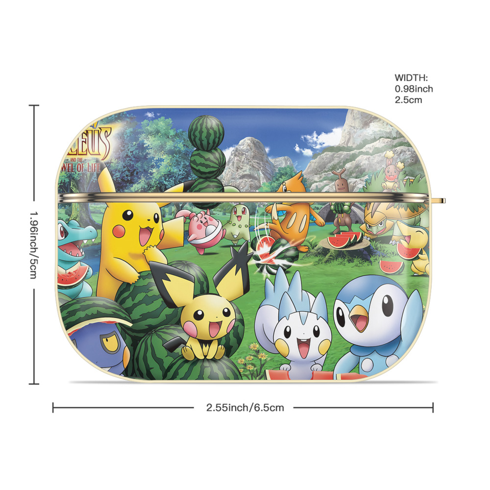 ポケットモンスター Pokémon 【AirPods Pro用】ハードシェル保護ケース｜耐衝撃・防指紋・カラビナ付き商品仕様