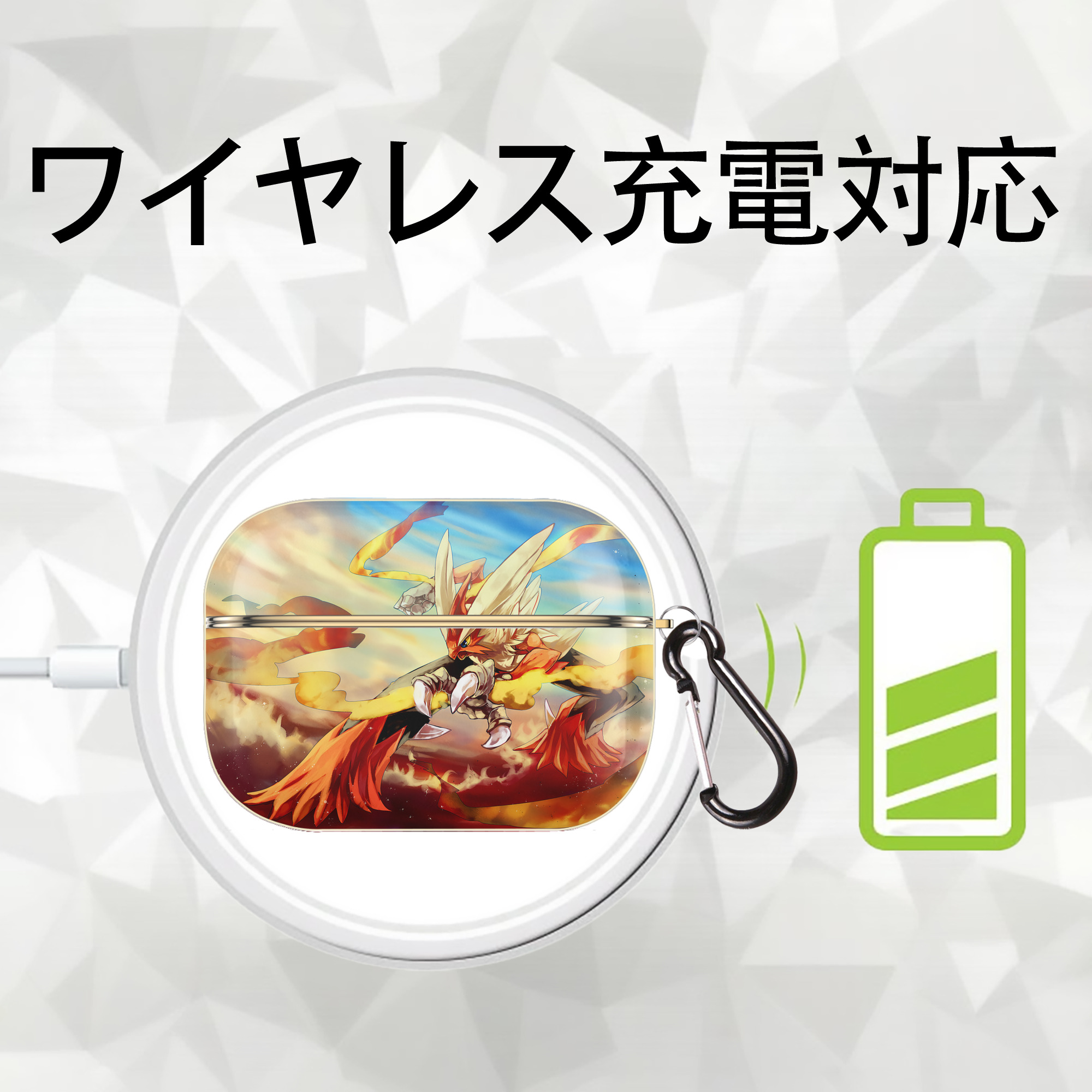 ポケットモンスター Pokémon 【AirPods Pro用】ハードシェル保護ケース｜耐衝撃・防指紋・カラビナ付き商品仕様