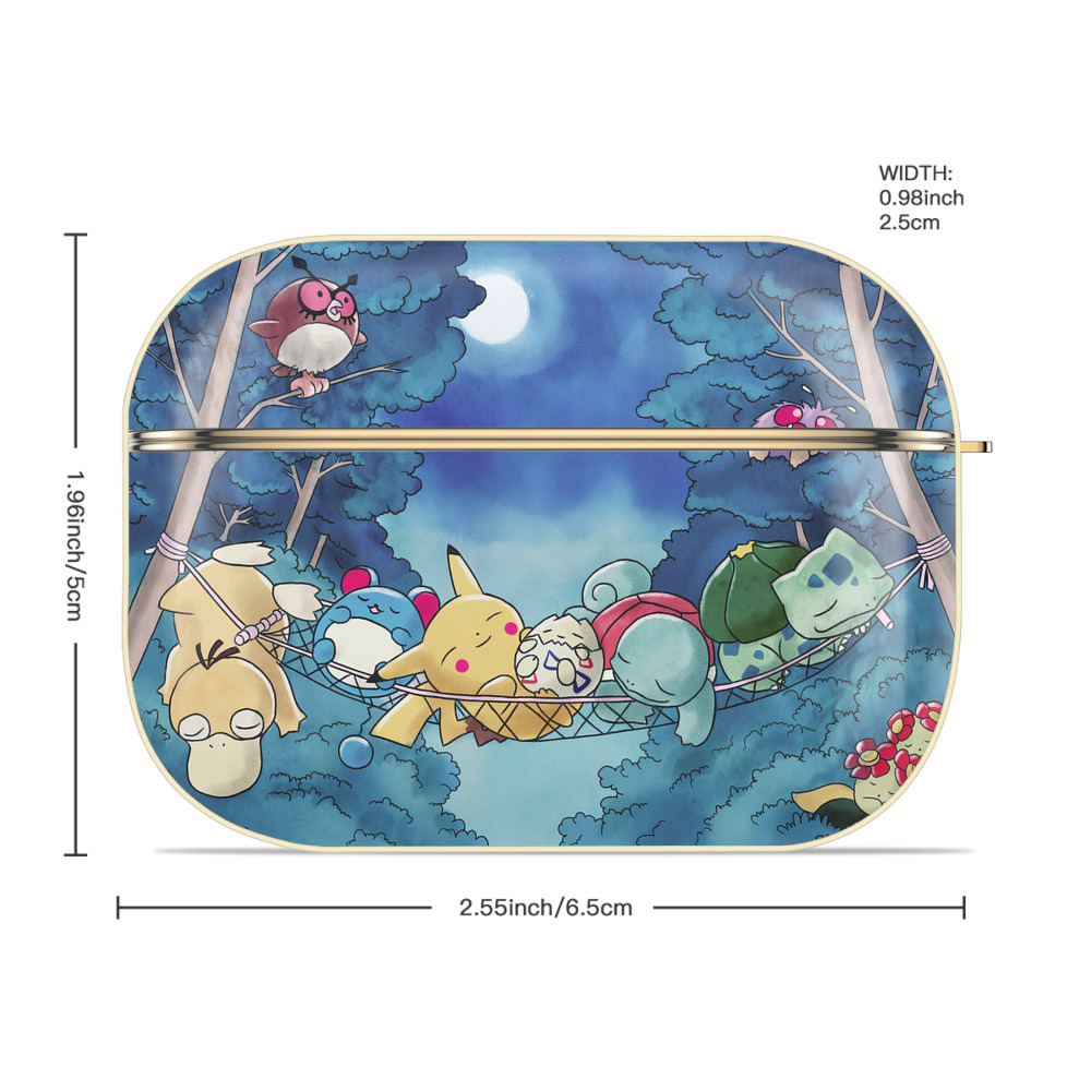ポケットモンスター Pokémon 【AirPods Pro用】ハードシェル保護ケース｜耐衝撃・防指紋・カラビナ付き商品仕様