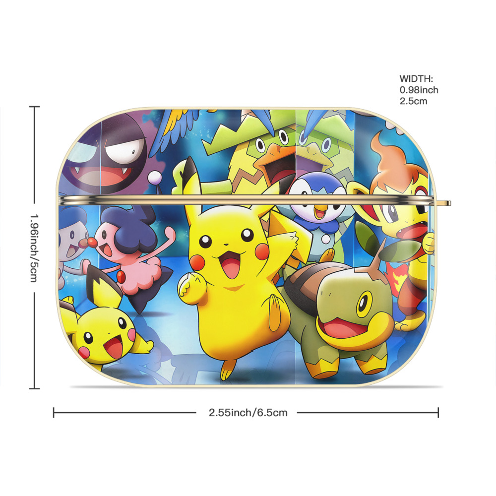 ポケットモンスター Pokémon 【AirPods Pro用】ハードシェル保護ケース｜耐衝撃・防指紋・カラビナ付き商品仕様