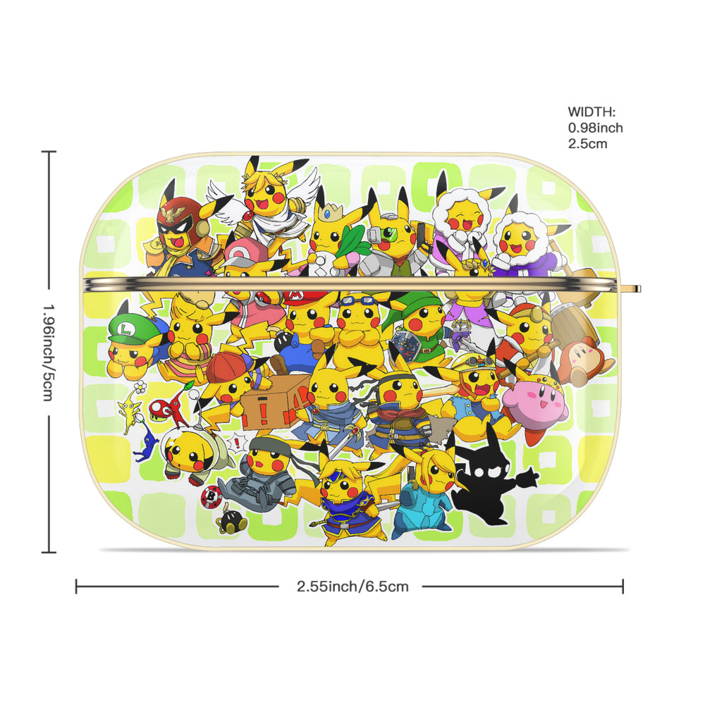 ポケットモンスター Pokémon 【AirPods Pro用】ハードシェル保護ケース｜耐衝撃・防指紋・カラビナ付き商品仕様