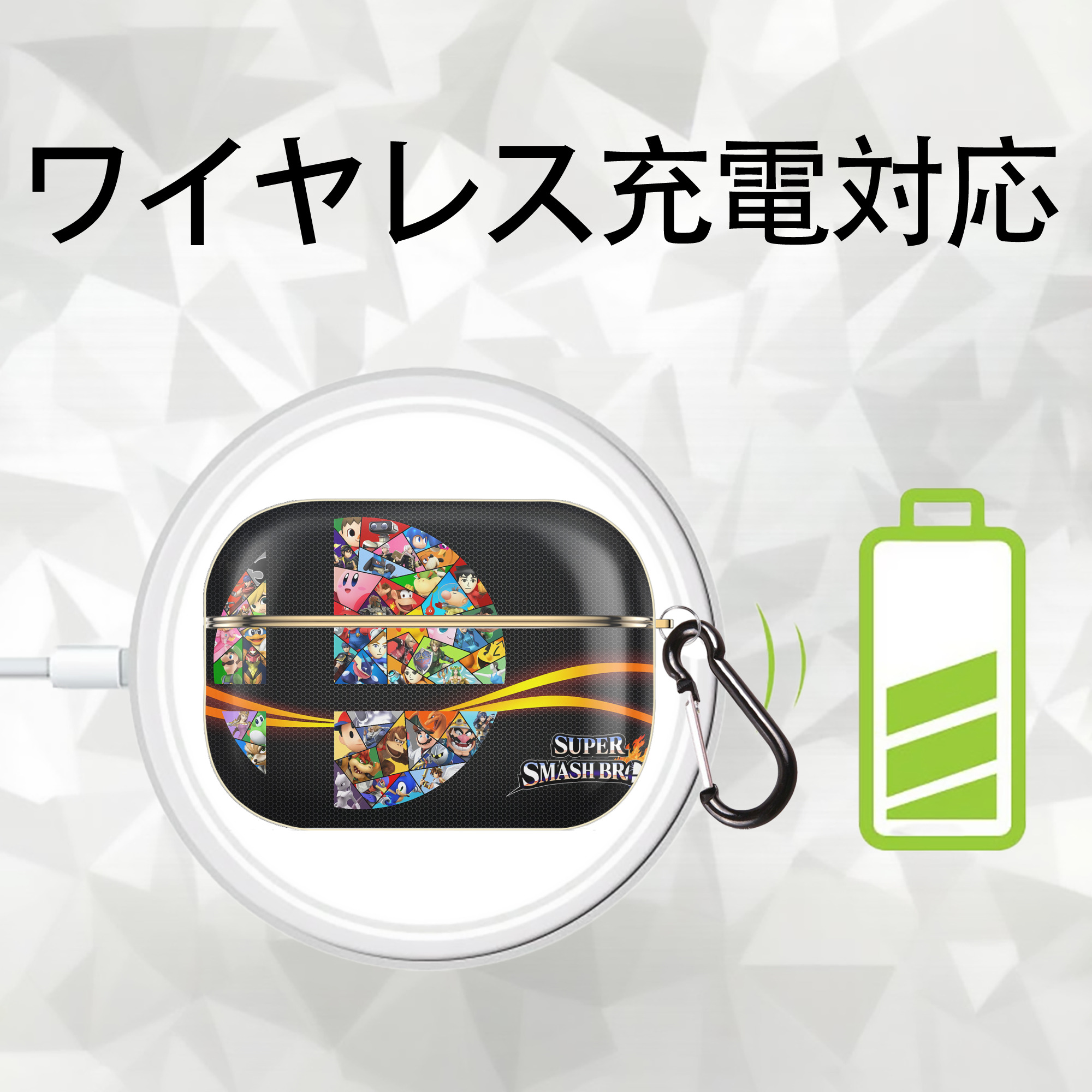 ポケットモンスター Pokémon 【AirPods Pro用】ハードシェル保護ケース｜耐衝撃・防指紋・カラビナ付き商品仕様