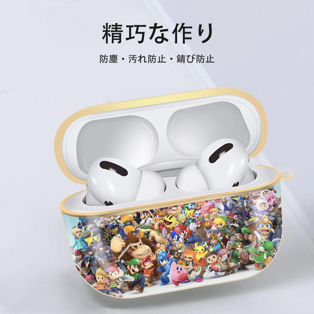 ポケットモンスター Pokémon 【AirPods Pro用】ハードシェル保護ケース｜耐衝撃・防指紋・カラビナ付き商品仕様