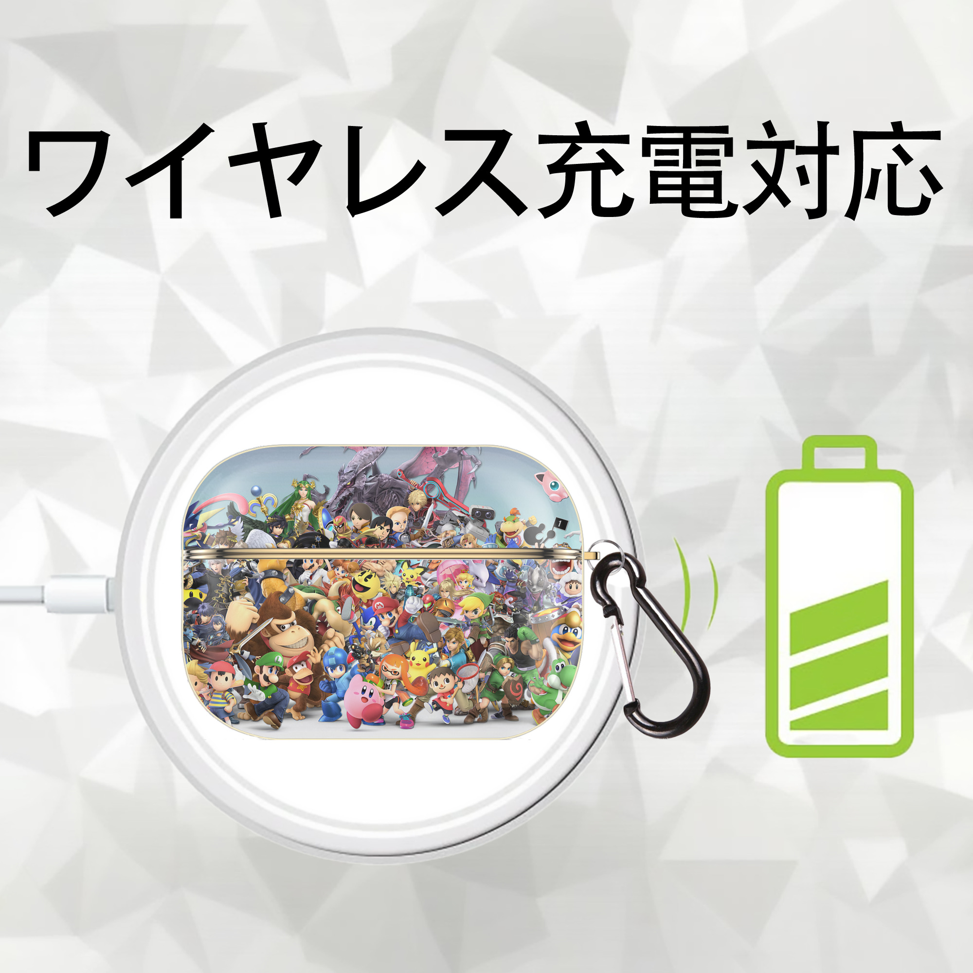 ポケットモンスター Pokémon 【AirPods Pro用】ハードシェル保護ケース｜耐衝撃・防指紋・カラビナ付き商品仕様