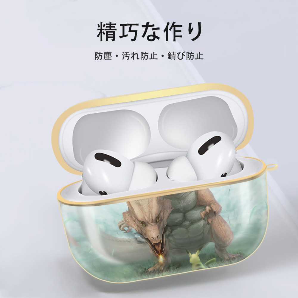 ポケットモンスター Pokémon 【AirPods Pro用】ハードシェル保護ケース｜耐衝撃・防指紋・カラビナ付き商品仕様