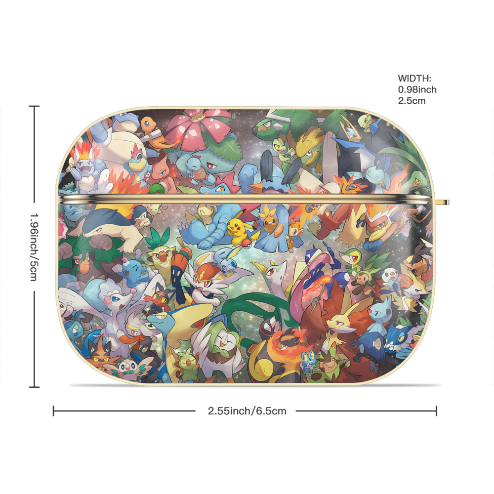 ポケットモンスター Pokémon 【AirPods Pro用】ハードシェル保護ケース｜耐衝撃・防指紋・カラビナ付き商品仕様