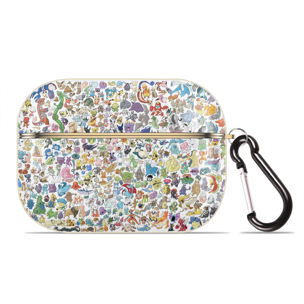 （画像用） ポケットモンスター Pokémon 【AirPods Pro用】ハードシェル保護ケース｜耐衝撃・防指紋・カラビナ付き商品仕様