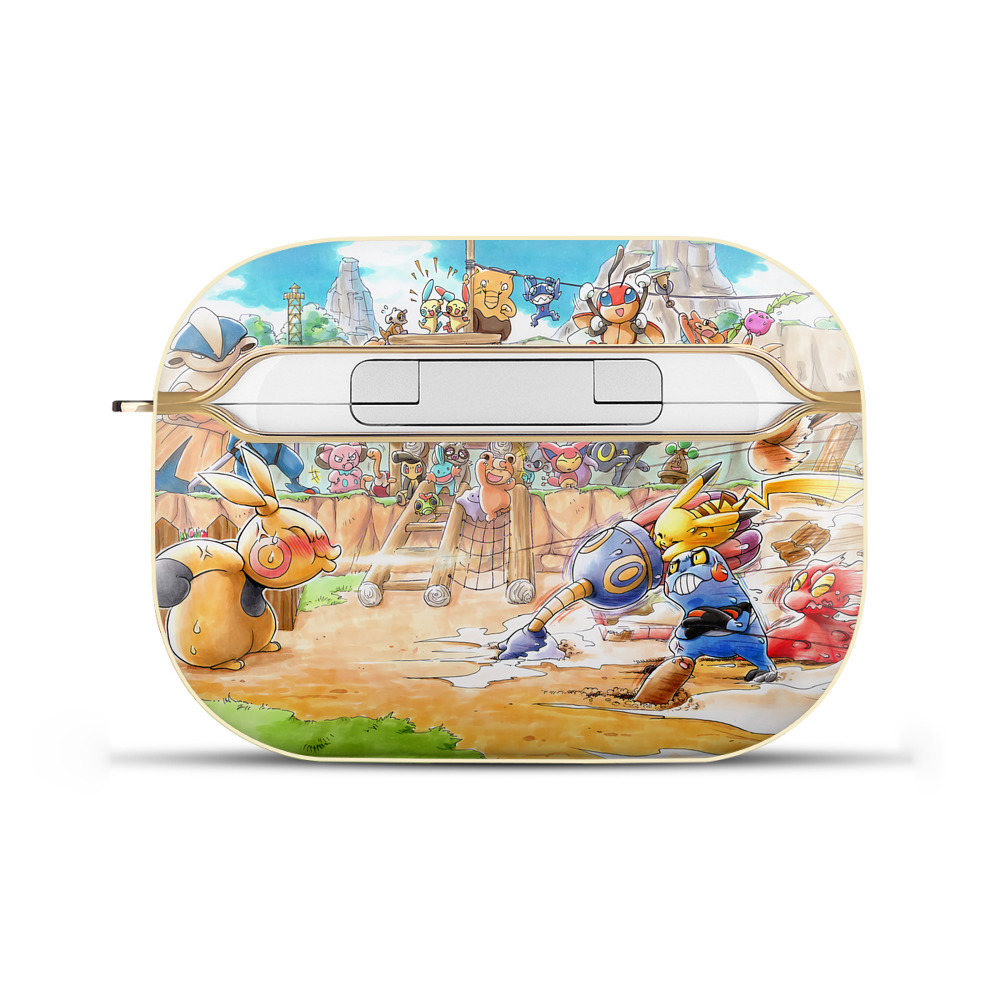 （画像用） ポケットモンスター Pokémon 【AirPods Pro用】ハードシェル保護ケース｜耐衝撃・防指紋・カラビナ付き商品仕様
