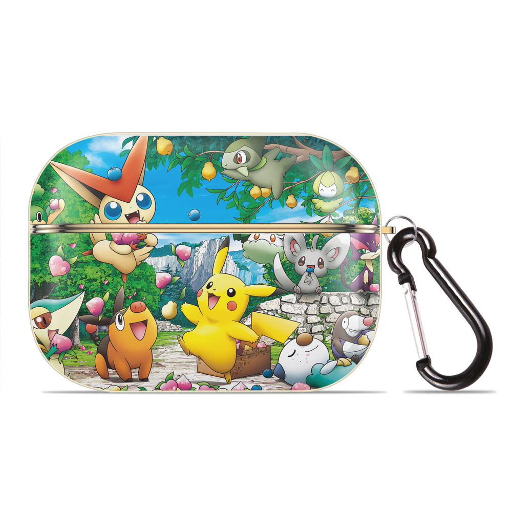 （画像用） ポケットモンスター Pokémon 【AirPods Pro用】ハードシェル保護ケース｜耐衝撃・防指紋・カラビナ付き商品仕様