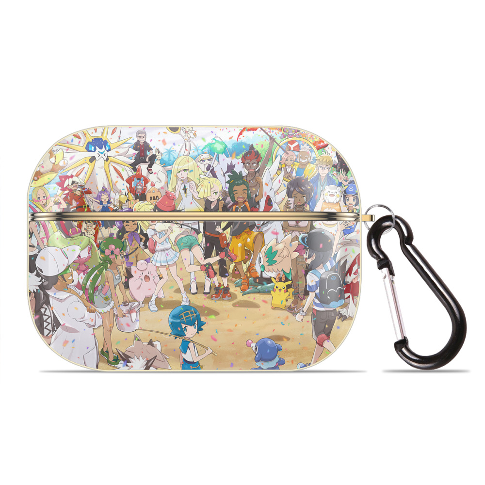 （画像用） ポケットモンスター Pokémon 【AirPods Pro用】ハードシェル保護ケース｜耐衝撃・防指紋・カラビナ付き商品仕様