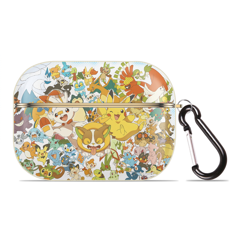 （画像用） ポケットモンスター Pokémon 【AirPods Pro用】ハードシェル保護ケース｜耐衝撃・防指紋・カラビナ付き商品仕様