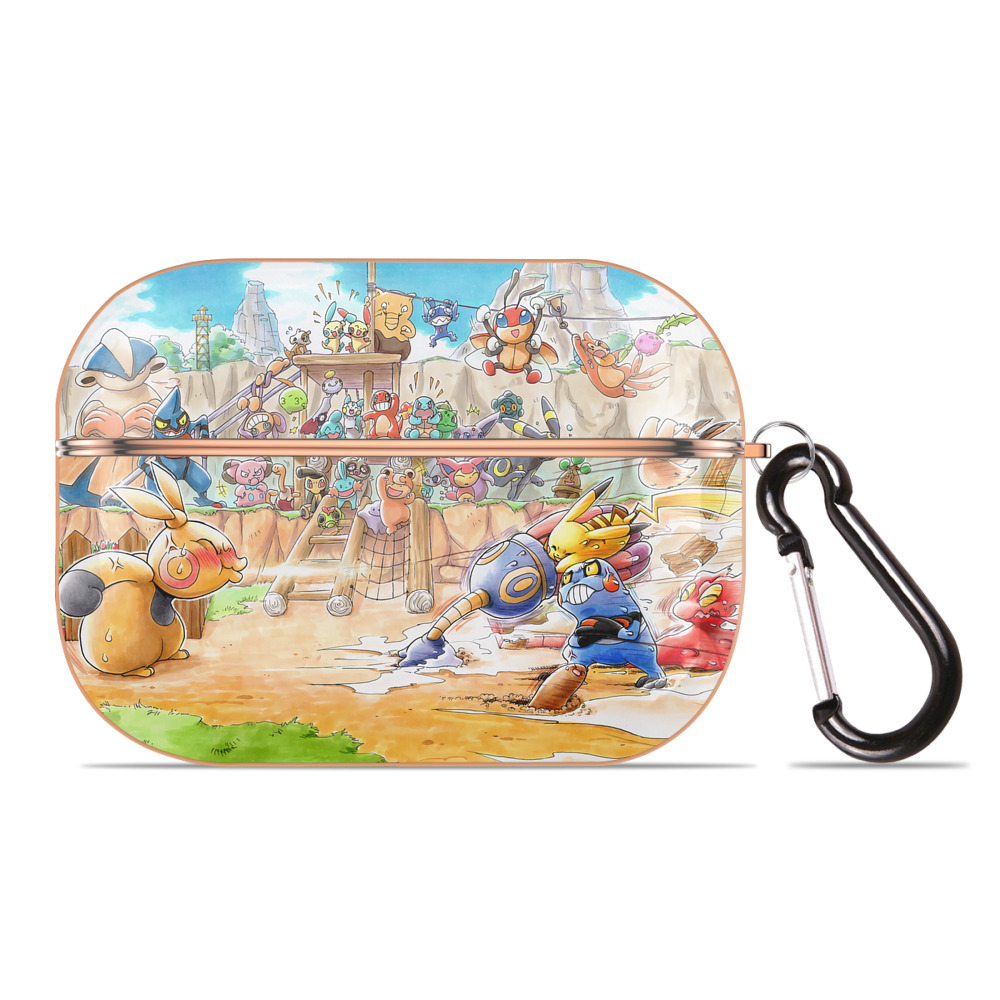 （画像用） ポケットモンスター Pokémon 【AirPods Pro用】ハードシェル保護ケース｜耐衝撃・防指紋・カラビナ付き商品仕様