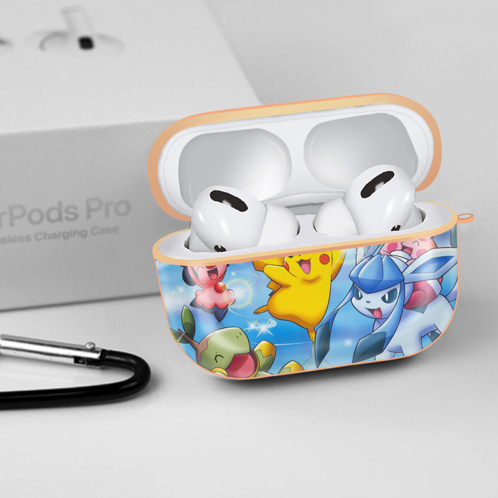 ポケットモンスター Pokémon 【AirPods Pro用】ハードシェル保護ケース｜耐衝撃・防指紋・カラビナ付き商品仕様