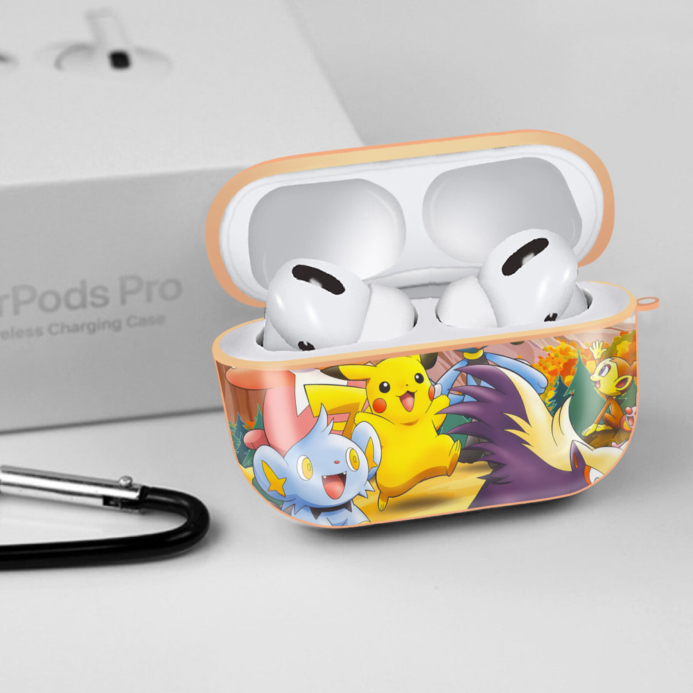 ポケットモンスター Pokémon 【AirPods Pro用】ハードシェル保護ケース｜耐衝撃・防指紋・カラビナ付き商品仕様