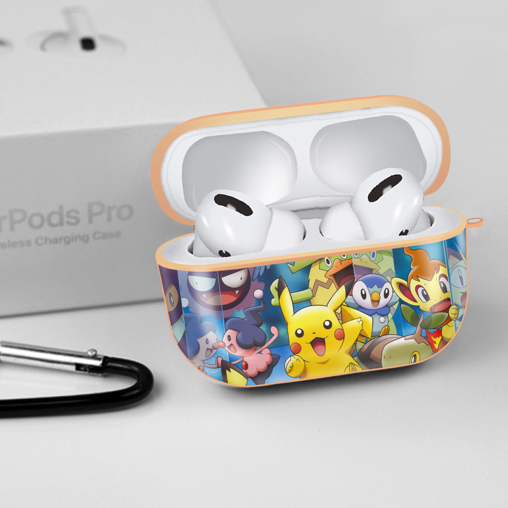 ポケットモンスター Pokémon 【AirPods Pro用】ハードシェル保護ケース｜耐衝撃・防指紋・カラビナ付き商品仕様