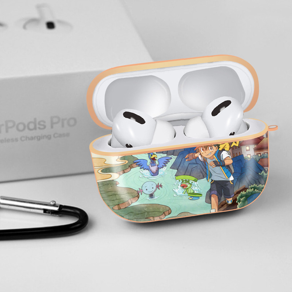 ポケットモンスター Pokémon 【AirPods Pro用】ハードシェル保護ケース｜耐衝撃・防指紋・カラビナ付き商品仕様