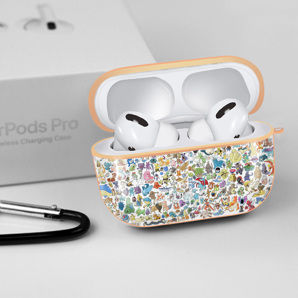 ポケットモンスター Pokémon 【AirPods Pro用】ハードシェル保護ケース｜耐衝撃・防指紋・カラビナ付き商品仕様