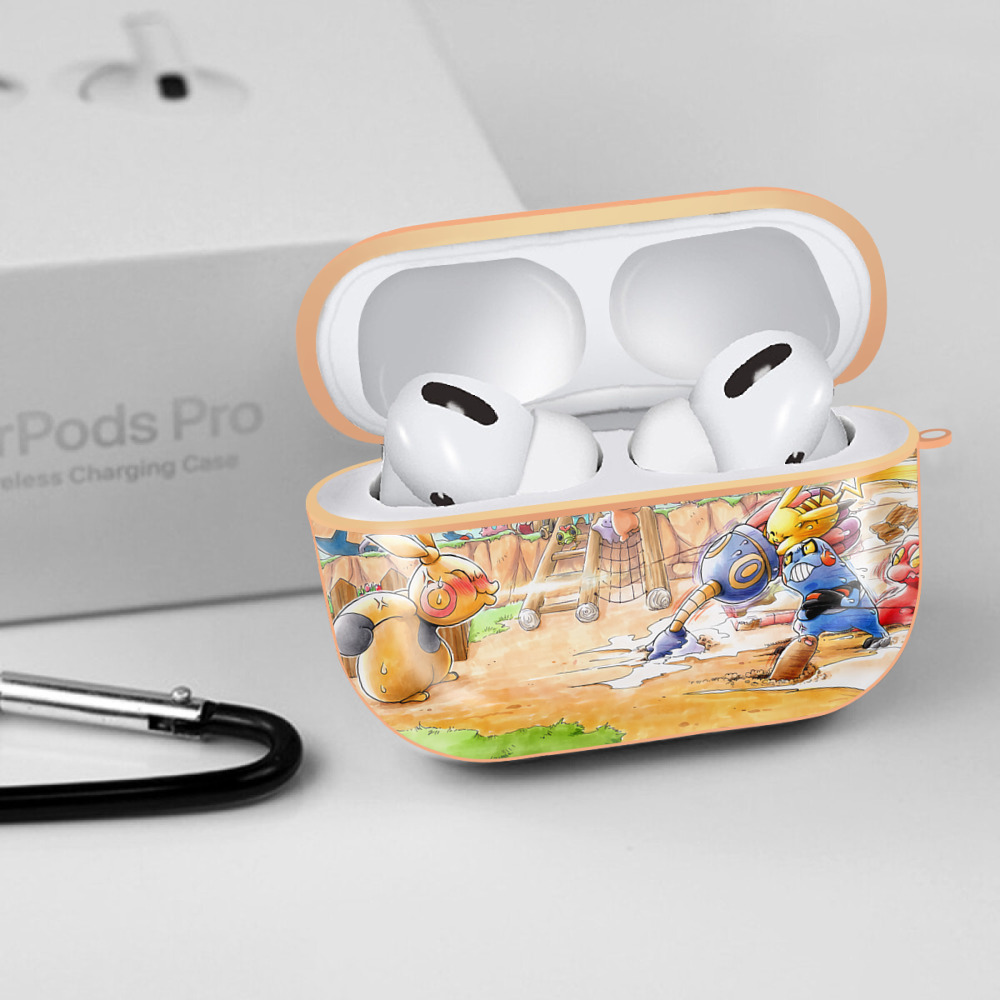 ポケットモンスター Pokémon 【AirPods Pro用】ハードシェル保護ケース｜耐衝撃・防指紋・カラビナ付き商品仕様