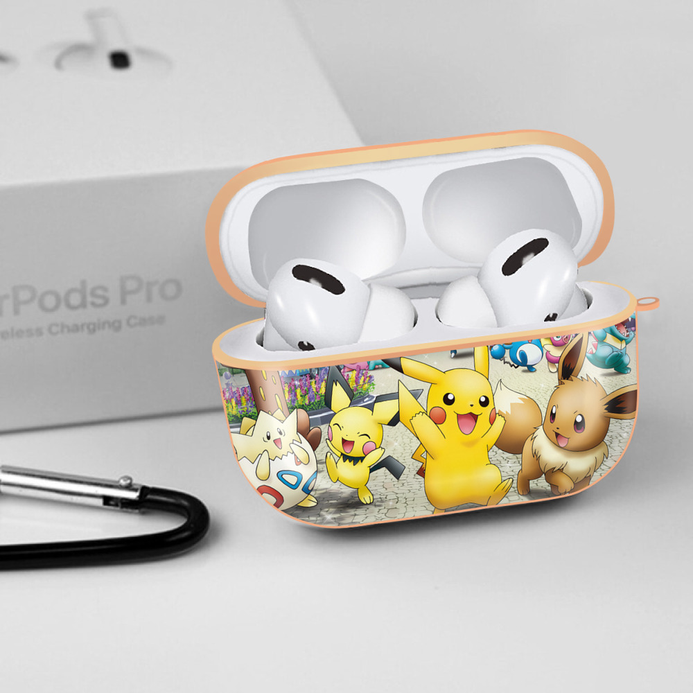 ポケットモンスター Pokémon 【AirPods Pro用】ハードシェル保護ケース｜耐衝撃・防指紋・カラビナ付き商品仕様