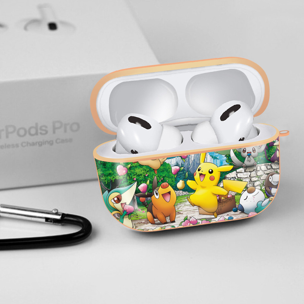 ポケットモンスター Pokémon 【AirPods Pro用】ハードシェル保護ケース｜耐衝撃・防指紋・カラビナ付き商品仕様