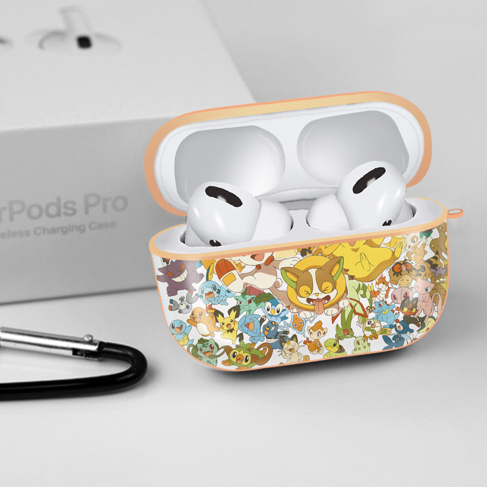 ポケットモンスター Pokémon 【AirPods Pro用】ハードシェル保護ケース｜耐衝撃・防指紋・カラビナ付き商品仕様
