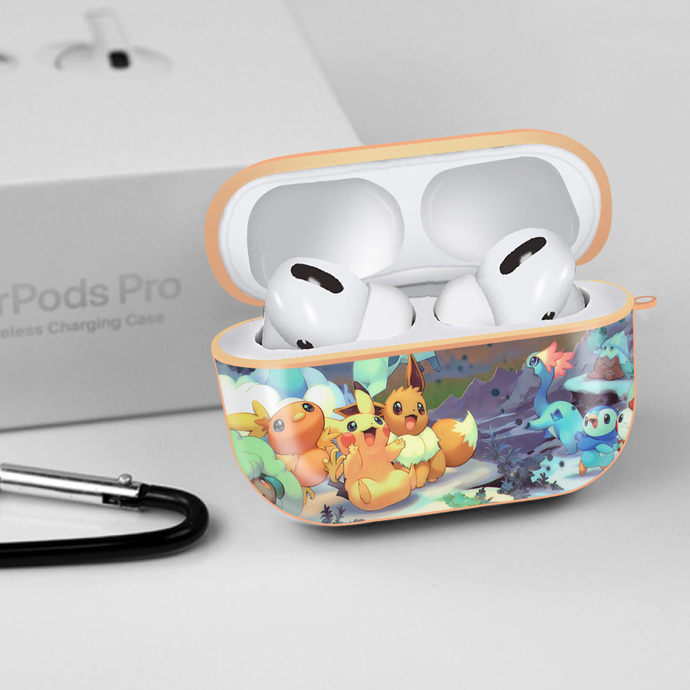 ポケットモンスター Pokémon 【AirPods Pro用】ハードシェル保護ケース｜耐衝撃・防指紋・カラビナ付き商品仕様